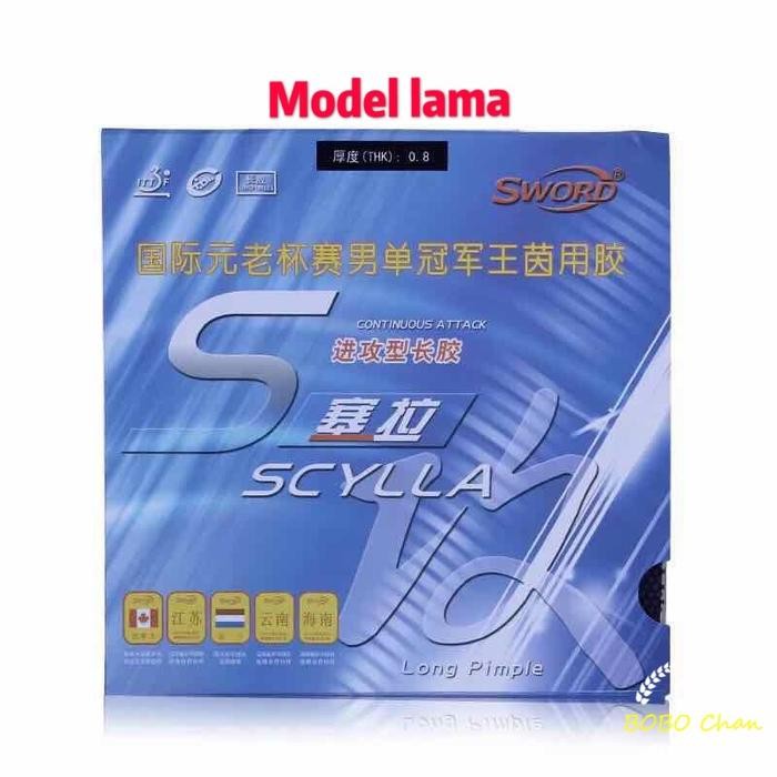 Sword Scylla Pro OX ~ Long Pips Rubber Karet Bintik Bertahan Panjang