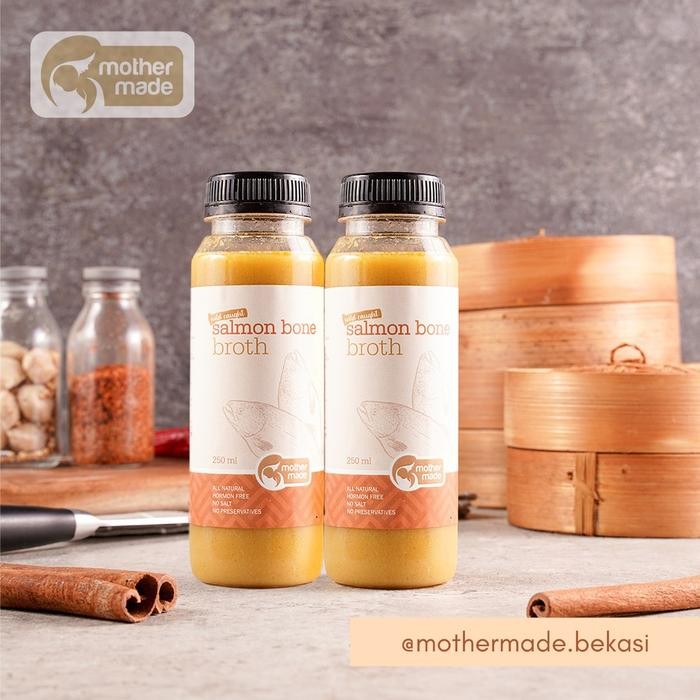 

Salmon Bone Broth (Wild-Caught Salmon) - Kaldu Salmon MPASI (2x250ml)