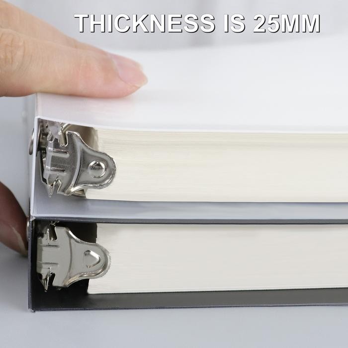 

[DOTDING] A4/B5/A5 BINDER BUKU BINDER AESTHETIC TRANSPARAN HITAM PUTIH NOTEBOOK AESTHETIC KOREA