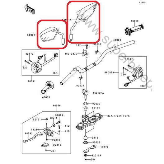 READYY Spion Kawasaki DTracker 150 Original, Ready Stock