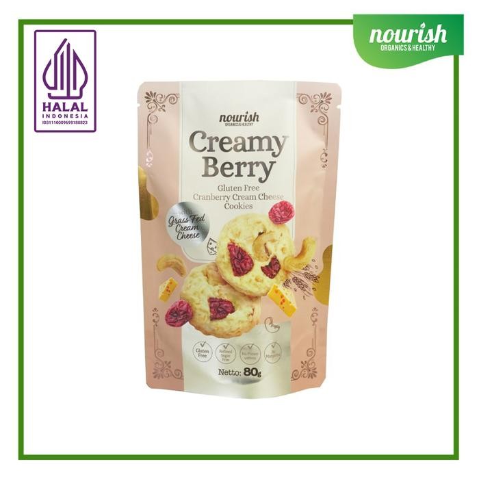 

Creamy Berry - Gluten Free Cranberry Cream Cheese Cookies 80Gr