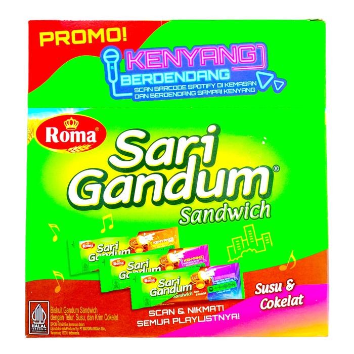 

Sari Gandum Sandwich Susu & Cokelat 27 Gram Kemasan Praktis