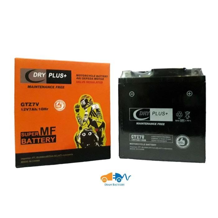 Langsung Kirim  Aki Kering KLX 150 DRYPLUS GTZ8V (8Ah)