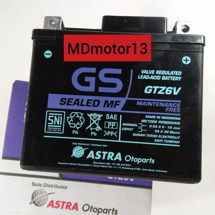 Langsung Kirim  AKI MOTOR HONDA VARIO 125 FI VARIO 150 LED ORI ASLI GS ASTRA