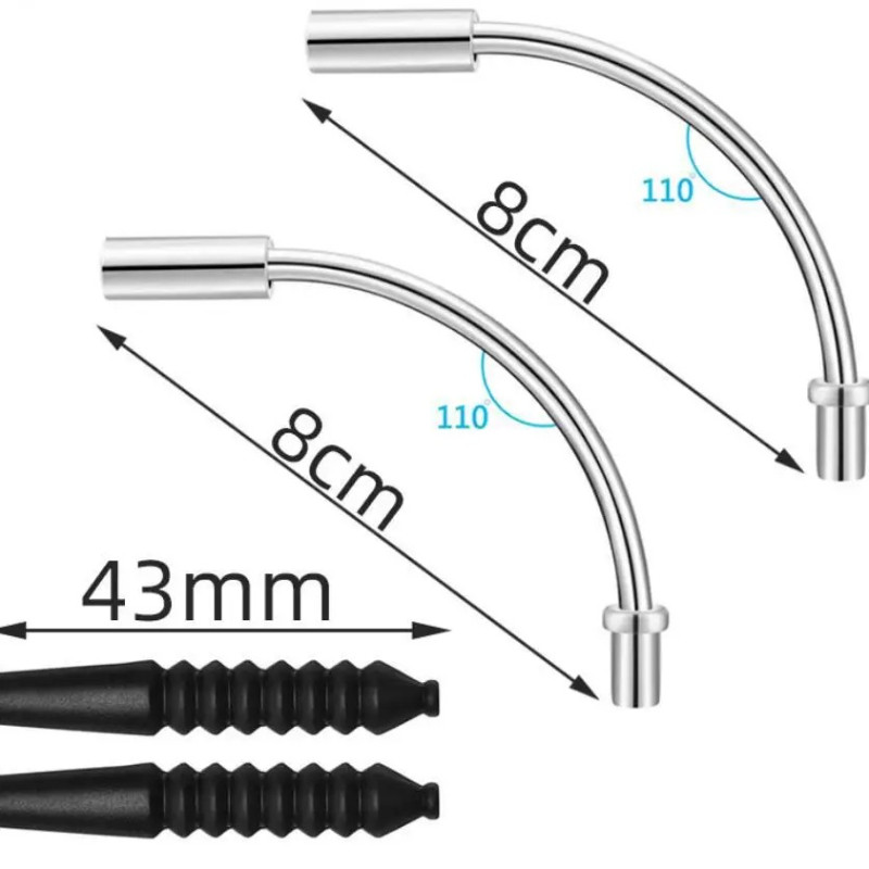 IMPORT 2pcs Outdoor Bicycle Parts MTB Mountain Bike Hose Brake V Brake Noodles Pipe Sleeves