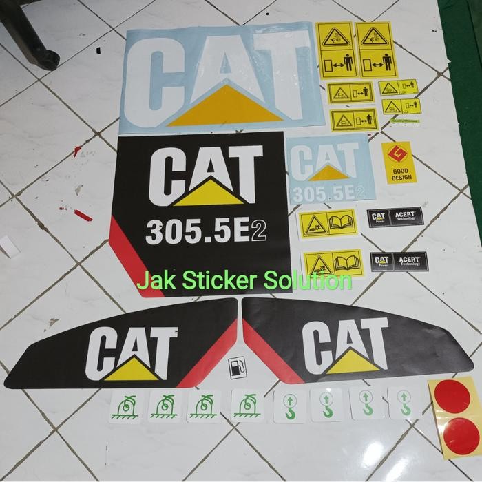 Stiker Mini Excavator Cat 305.5E2