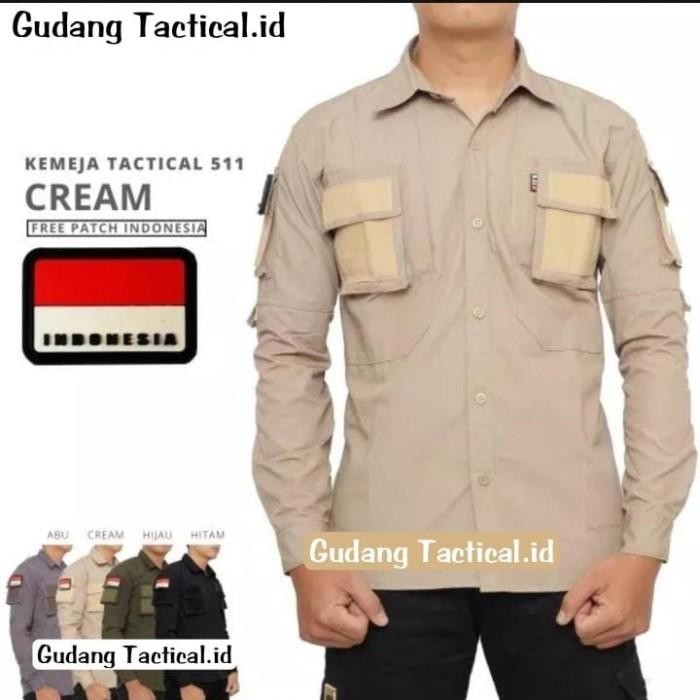(Allthebest) Kemeja tactical 511 lengan panjnag kemeja PDL Lapangan original
