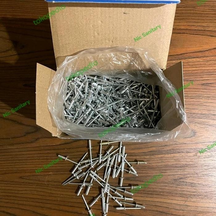 Terlaris - Paku Rivet 550 Paku Rivet 4 Mm X 12,7 Mm Paku Ripet 550 ( 1 Kotak )