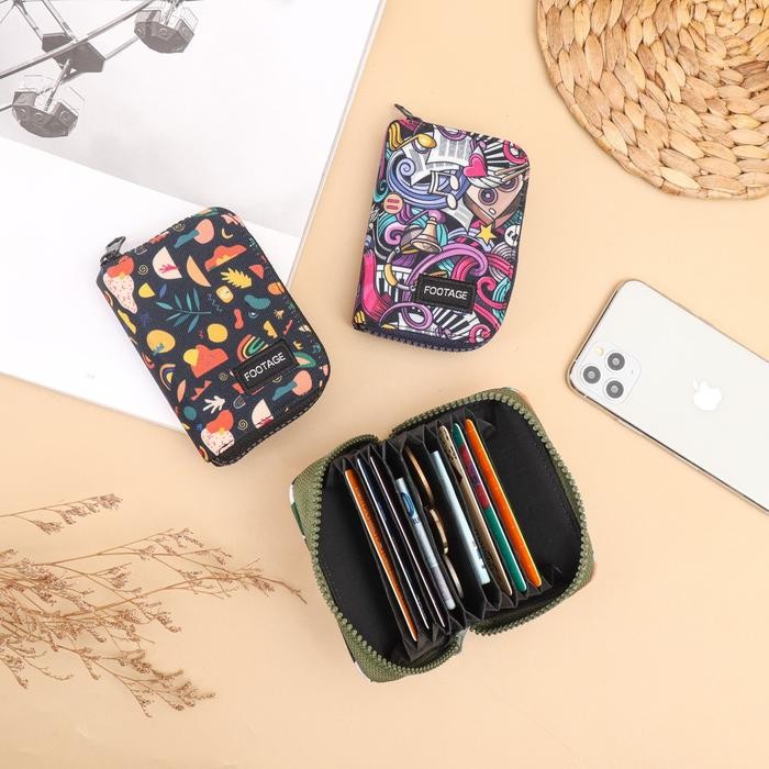 

ASLI Dompet Kartu Motif Pria Wanita 10 Slot Card er READY STOCK