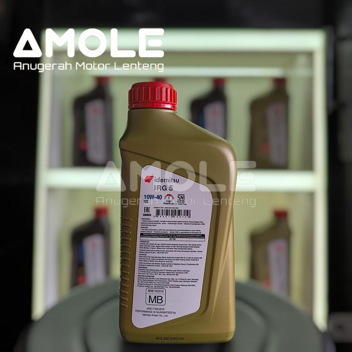 Oli Motor Matic Idemitsu IRG5 Scooter 10W 40 1L API SN JASO MB