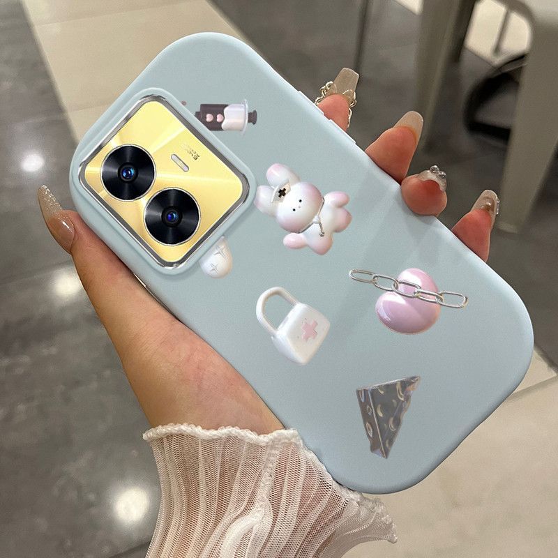 Casing Hp Untuk Realme C55 Narzo N55 Case Casing ponsel Cesing pelindung Silikon HP Kesing Dunia ber
