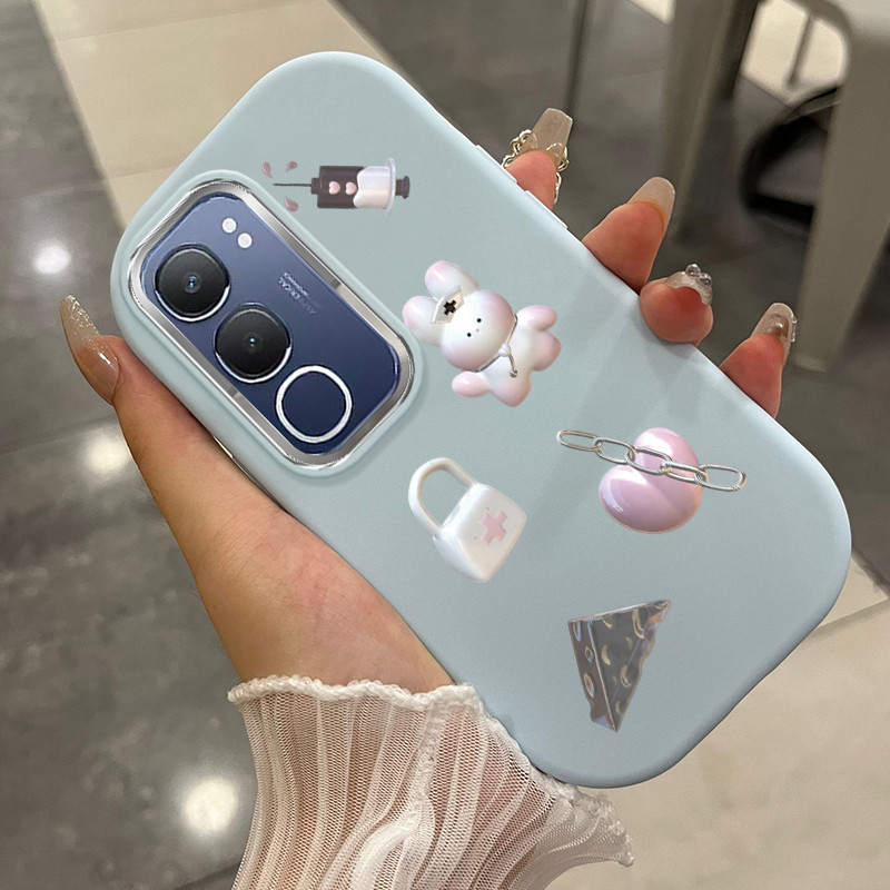Casing Hp Untuk VIVO Y29 4G Case Casing ponsel Cesing pelindung Silikon HP Kesing Dunia beruang keci