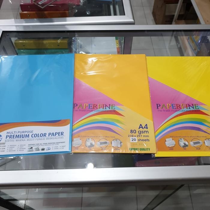 

KERTAS HVS WARNA PAPERFINE - WARNA TUA