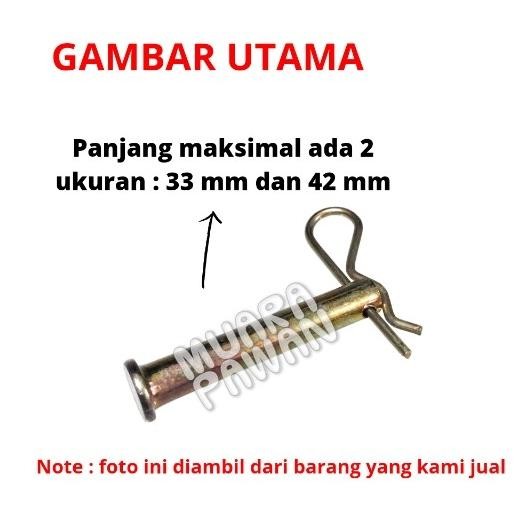 Pin click pen kunci - pin clip sangkut - kancing pengancing - 4 cm