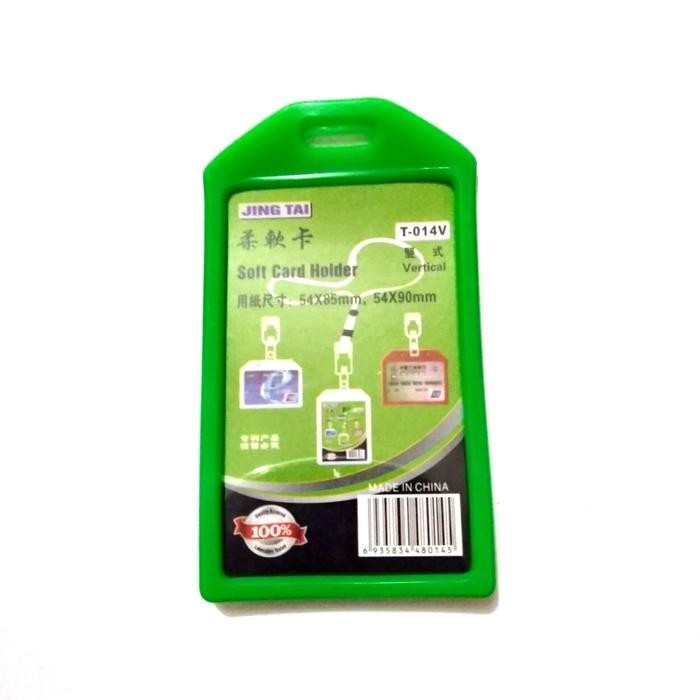 

casing id card karet 1 sisi(muka) /T-014V - hijau