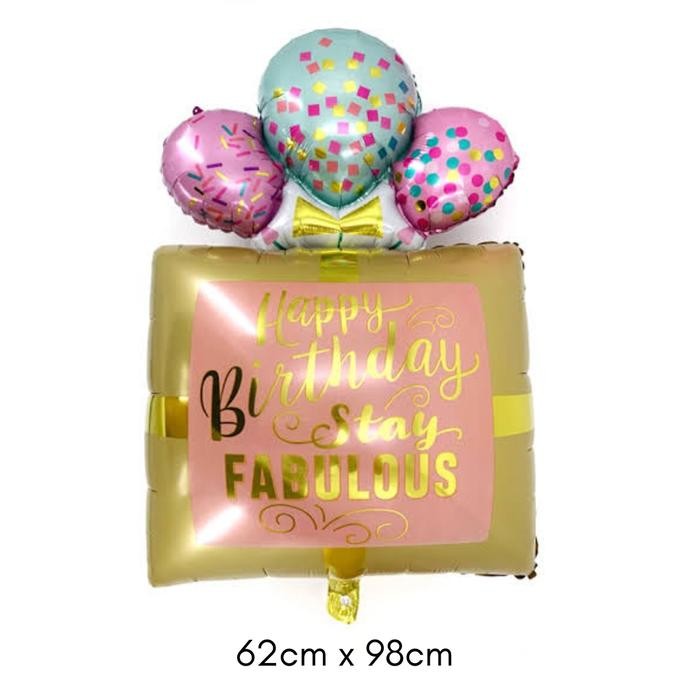 

Terlaris HAPPY BIRTHDAY stay fabulous foil balloon/balon foil HBD ulang tahun SALE