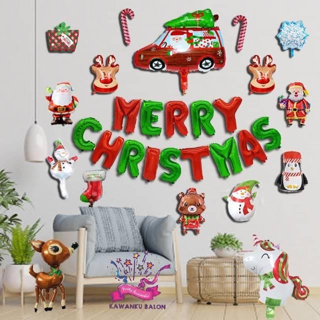 

Terlaris CHRISTMAS PARTY BALON FOIL DEKORASI SET/BALON FOIL NATAL SALE