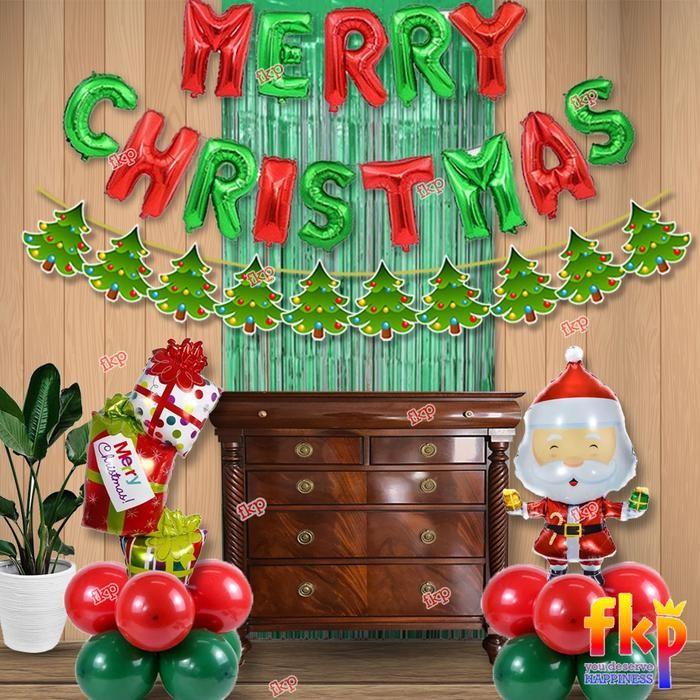 

Terlaris FUN KIDS PARTY Set Paket Dekorasi Natal Simpel / Christmas Decoration SALE