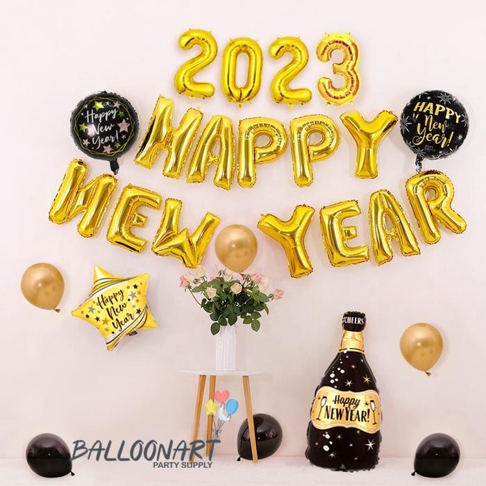 

Terlaris HAPPY NEW YEAR DEKORASI SET/BALON FOIL TAHUN BARU/PAKET TAHUN BARU SALE