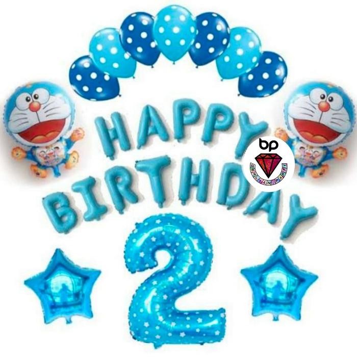 

Terlaris Balon Set Happy Birthday Doraemon / Paket Ulang Tahun Doraemon SALE
