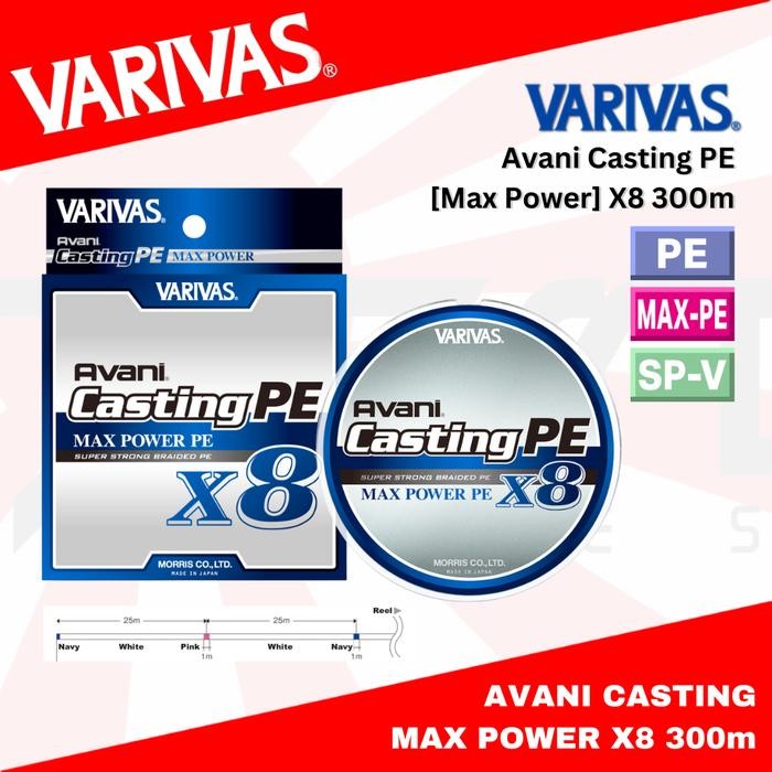 Maguro Seahawk - Varivas Pe Line Avani Casting Max Power X8 300M