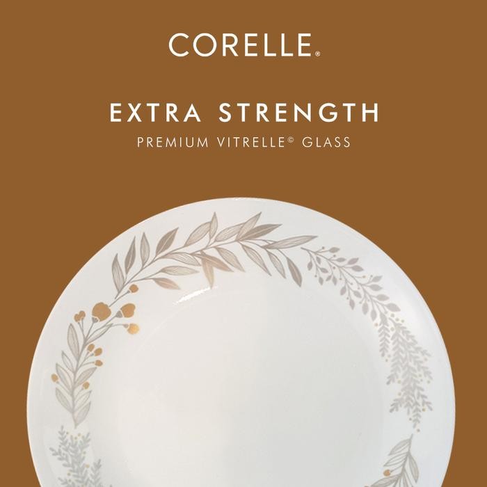 Corelle Silver Crown Serving Platter 31Cm / Piring Saji Oval