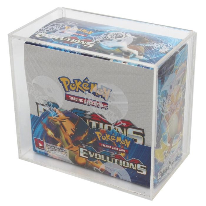 

Terbaru! 10Pcs Clear Plastic Pvc Booster Box Protective Storage Game Box Showcase Premium Card Pack