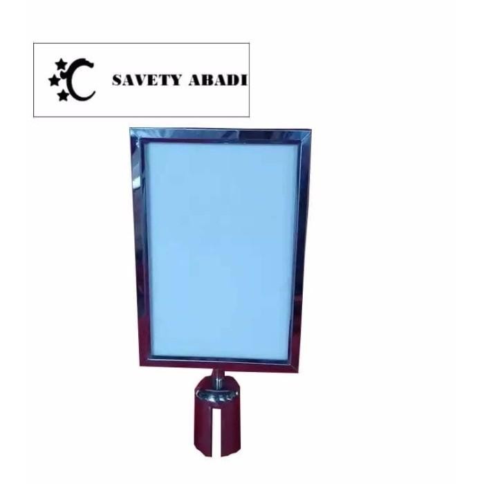 

Bisa E-Katalog! Promo Papan Tiang Antrian Tiang Antrian Bank Reklame. A4 F4 Stainless