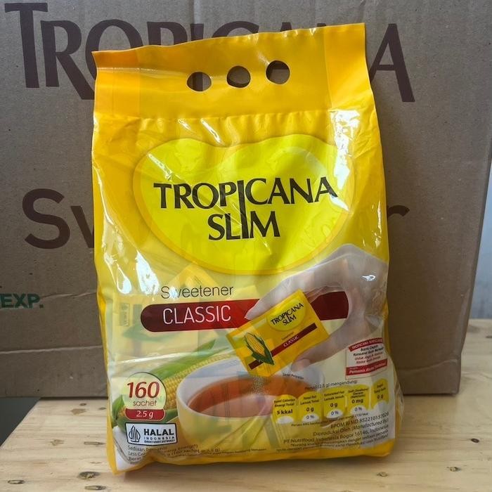 

Tropicana Slim Classic Per Box 160x Sachet Gula Diet Exp 2028 Sugar