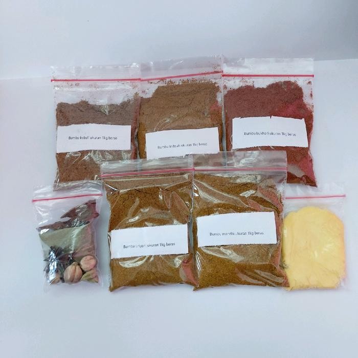 

Bumbu kebuli, briyani, kabsah, mandhi, bukhori enak dan wangi ukuran 1kg cukup untuk 45 kg beras