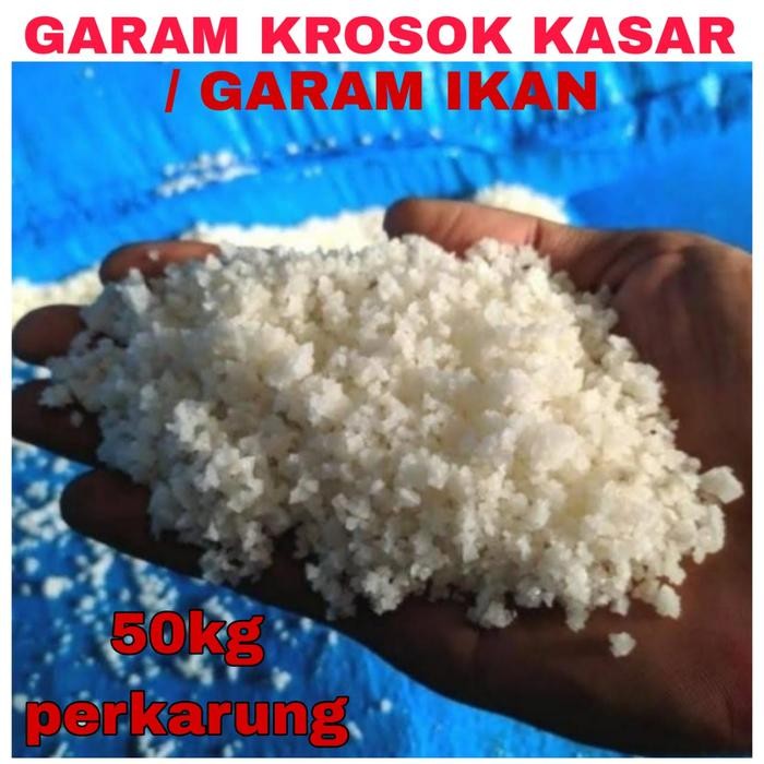 

Garam Krosok 50kg perkarung / garam kasar