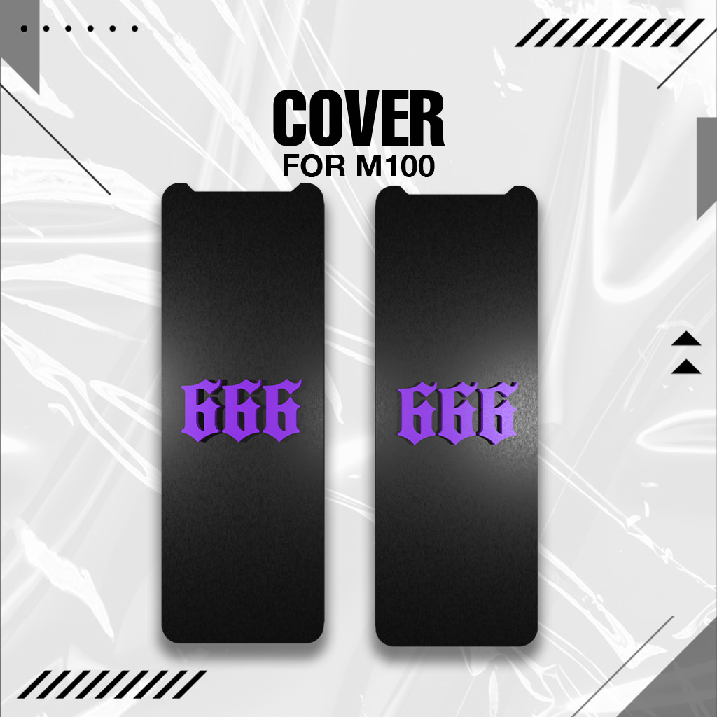 Casing 666 untuk M100 Hitam Ungu