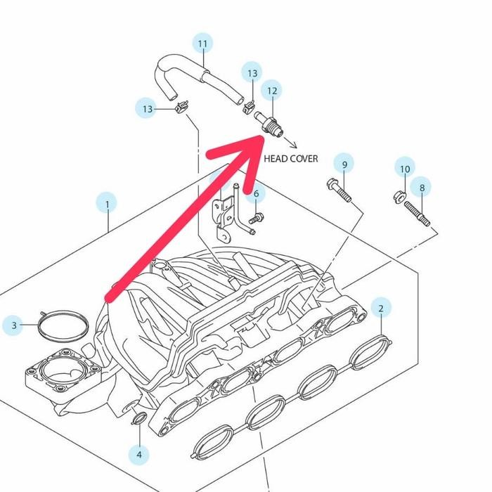VALVE PCV SUZUKI GRAND VITARA 2000CC ORIGINAL SUZUKI
