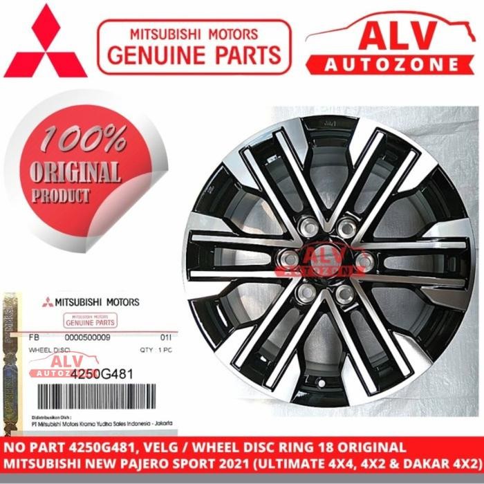 Ready Stok VELG PELEK VELEG RING 18 ORIGINAL NEW PAJERO SPORT 2021 4250G481