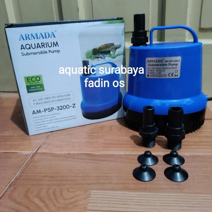 ARMADA POMPA AIR CELUP AQUARIUM ARMADA PSP 3200 LOW WATT