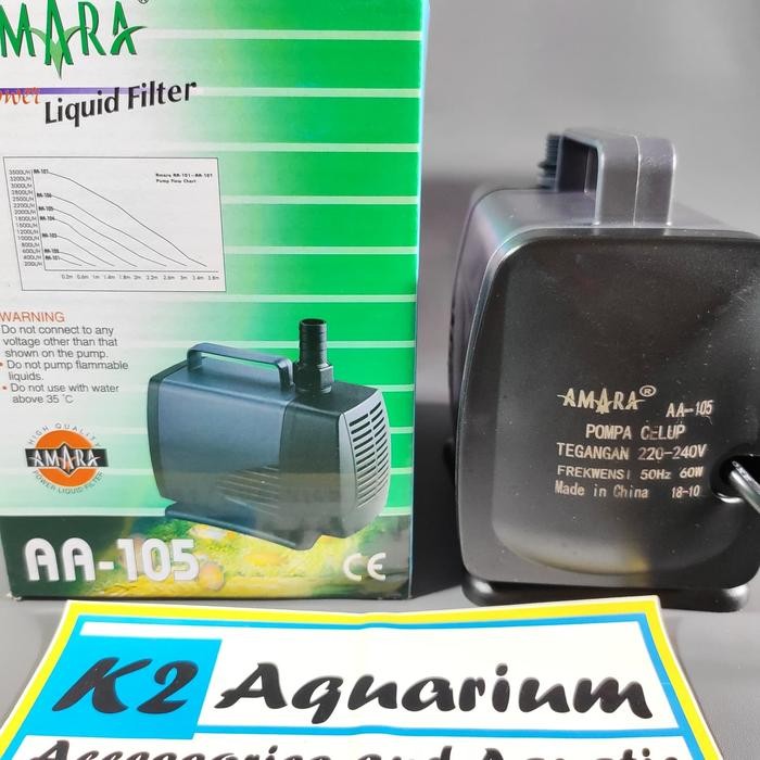 POMPA AMARA AT 105 / POMPA AQUARIUM KOLAM AMARA AT-105