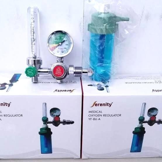 ready Regulator Oksigen Medis Serenity Alat Pernafasan Tabung Oksigen