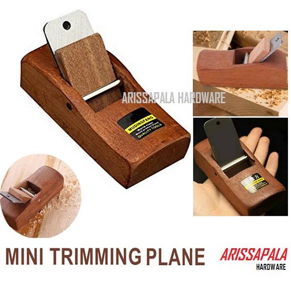 Serut Kayu Mini Trimming Plane Ketam Mini Alat Rautan Kayu Pasah Sugu *