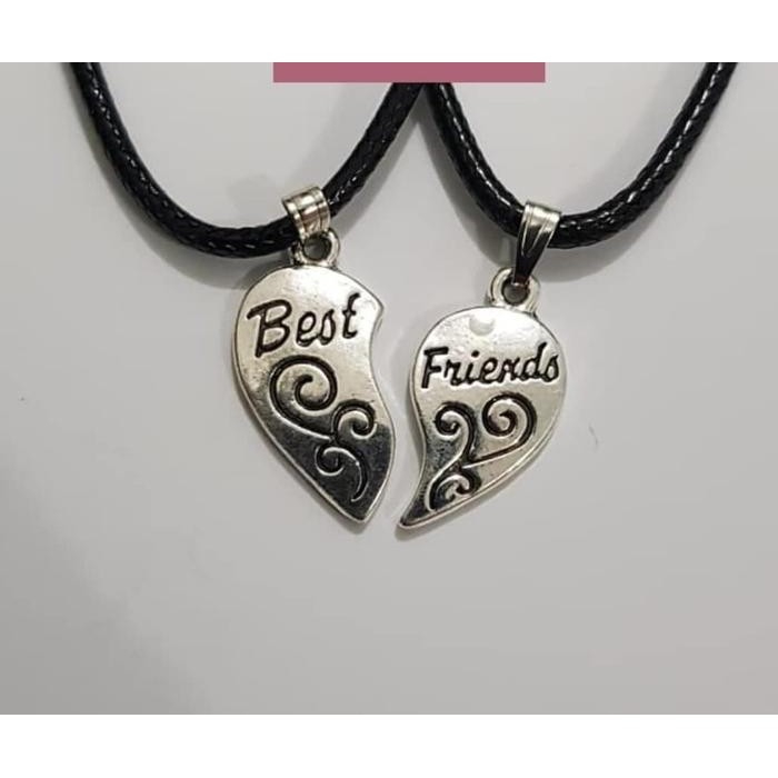 Kalung BFF best friend necklace 2 buah per set panjang kalung 45 cm *