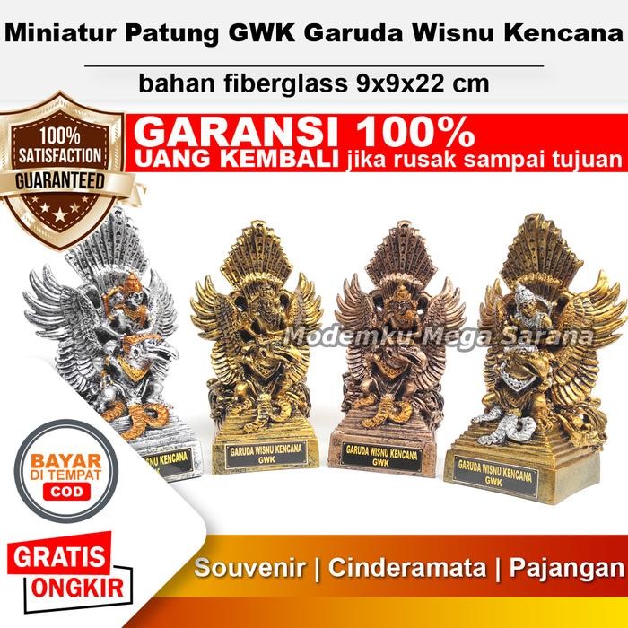 Pajangan Miniatur Patung GWK Garuda Wisnu Kencana Bali Fiberglass *
