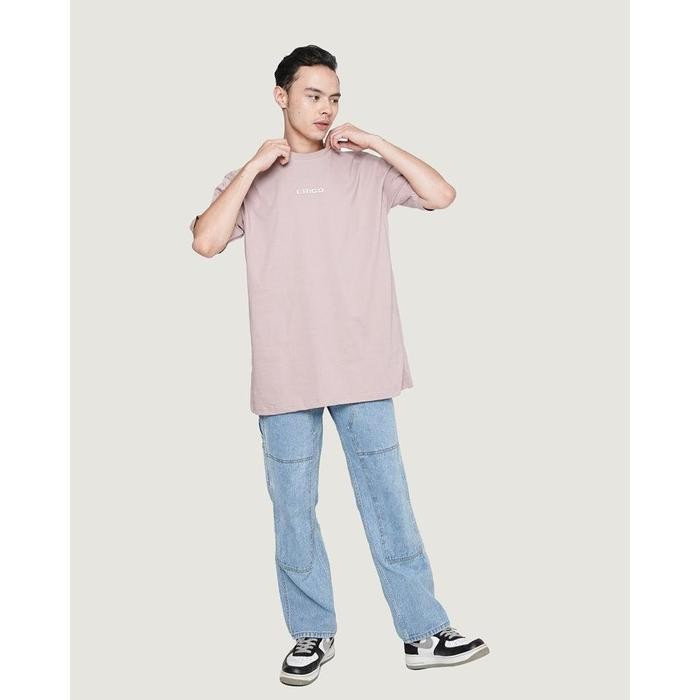 Erigo T-Shirt Oversize Barents Pale - Kaos Oversize Pink Pria & Wanita