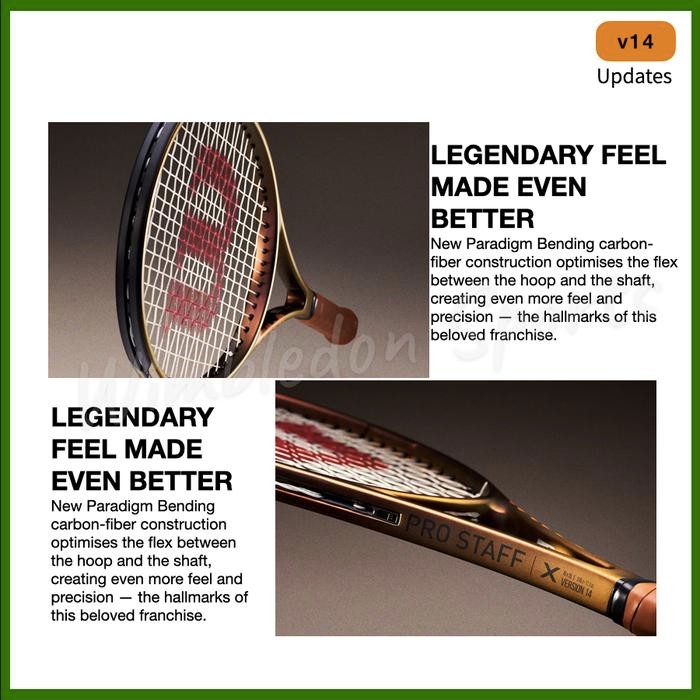 Raket Tenis Wilson Pro Staff V14 / Raket Wilson Prostaff V14 2023 Terbaru