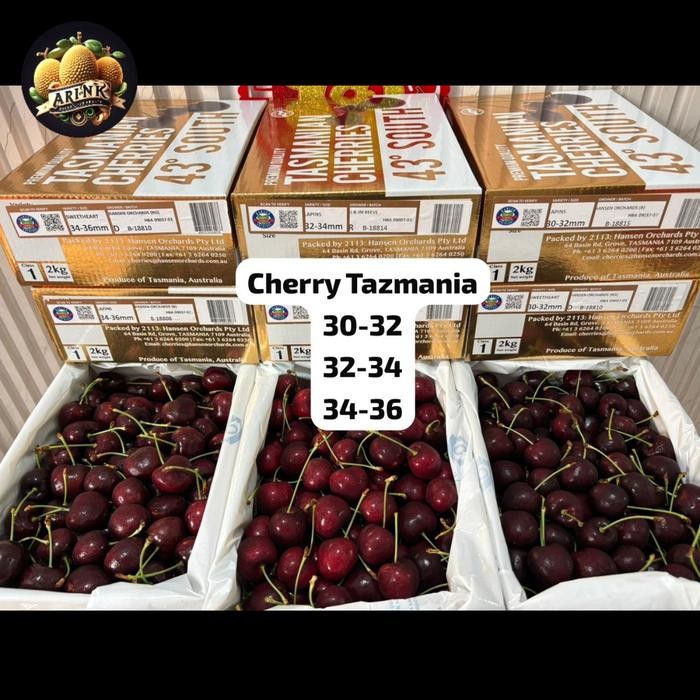 

ORIGINAL PREMIUM!!! Tasmanian CHERRY 1box - Buah Segar - Fresh Fruits READY STOCK