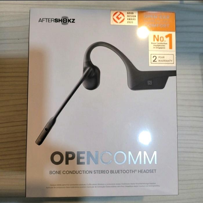 Aftershokz OpenComm Microphone Wireless Bone Conduction Headphone