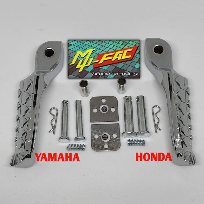 Yollaola.store STEP INJAKAN KAKI FOOTSTEP BELAKANG APRILIA MUFAC UNIVERSAL MOTOR YAMAHA HONDA MIO