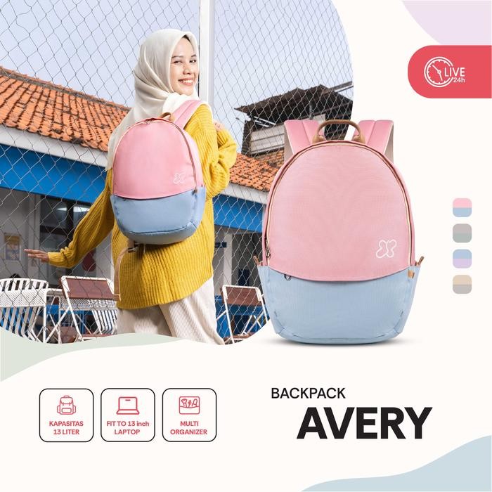 Elizabeth'S Bags - Tas Ransel Wanita Tas Sekolah Tas Kuliah Cewek Backpack Avery Tas Punggung Laptop