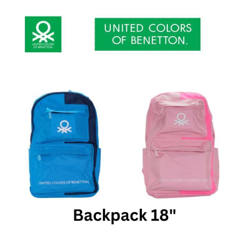 United Colors Of Benetton Travel Backpack 18inch BACKPACK - Tas Ransel Travel 15L Laptop Backpack Ta