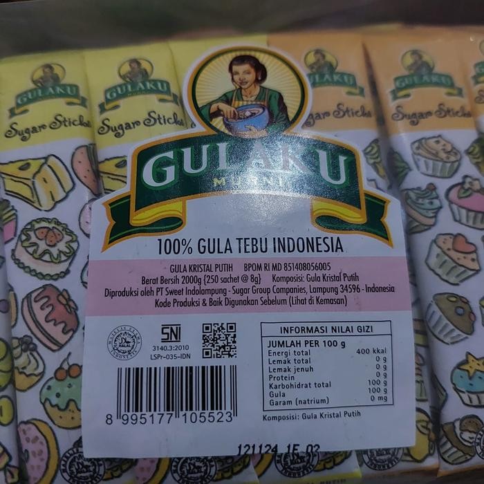 

Gulaku Stik Pack Refill 250 Sachet X 8 Gram
