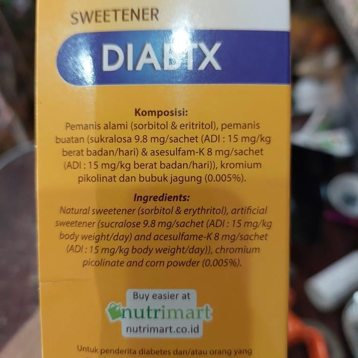 

Tropicana Slim Sweetener Classic / Diabtx 100 Sachet