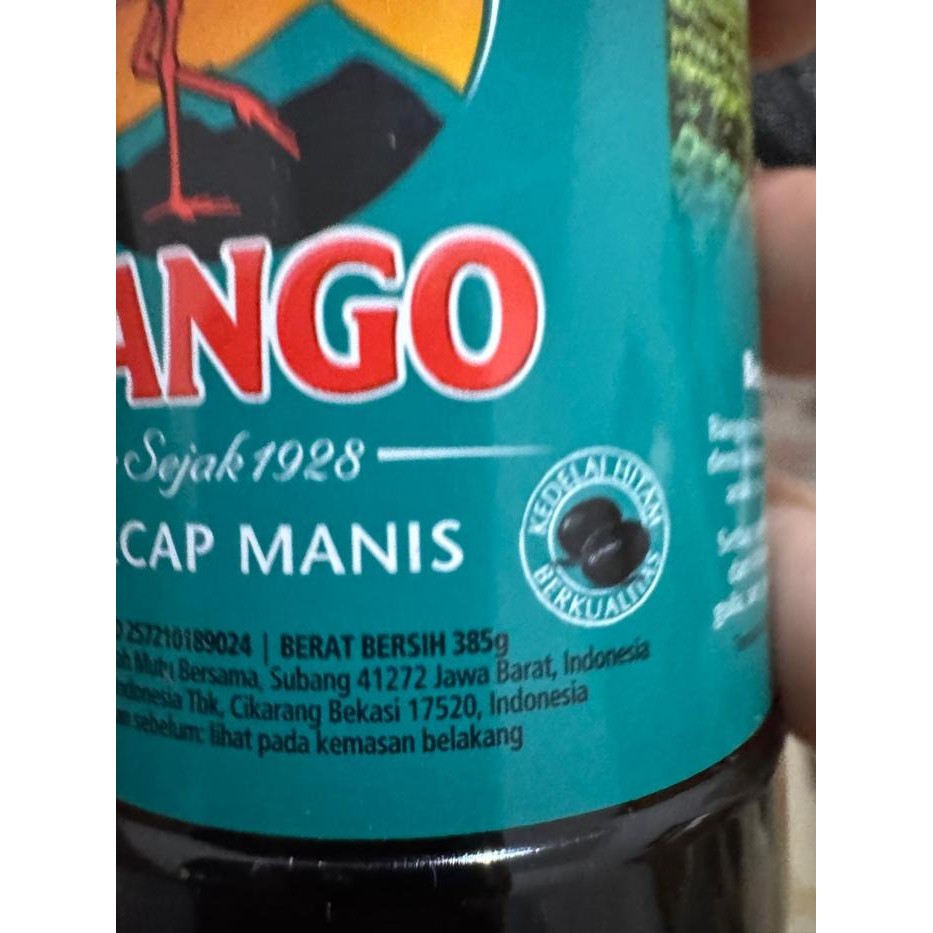 

Kecap Manis Bango Botol 385 Gram